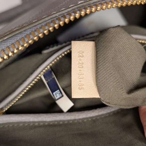 ⚡SOLD⚡NWT Chloé Marcie Satchel Bag in Cashmere Grey Grain Leather - Picture 15 of 16